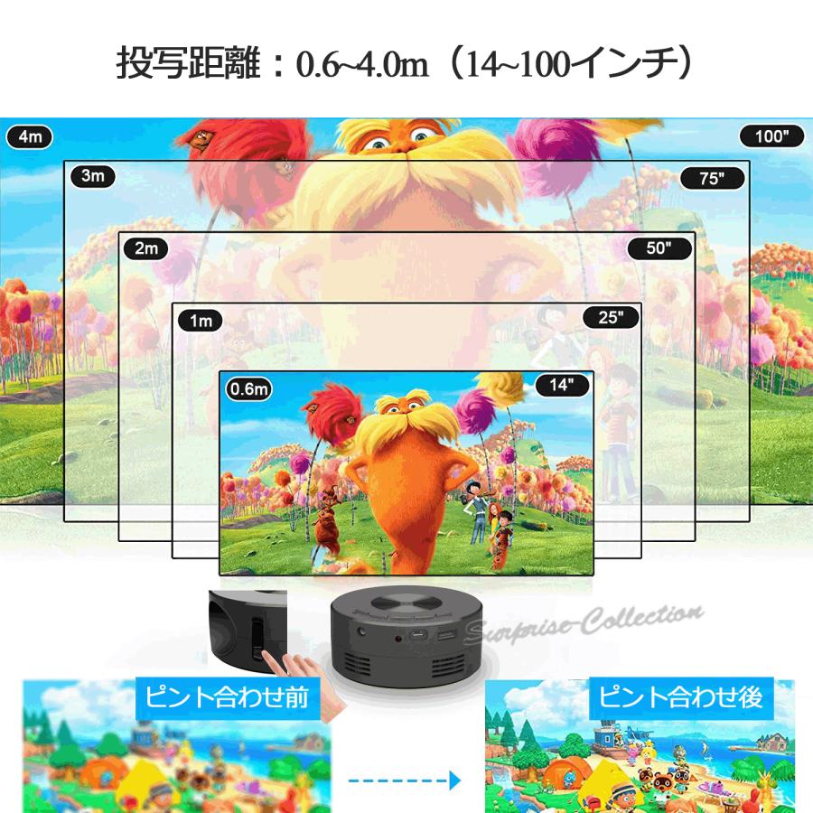 プロジェクター 小型 モバイルプロジェクター Android IOS スピーカー