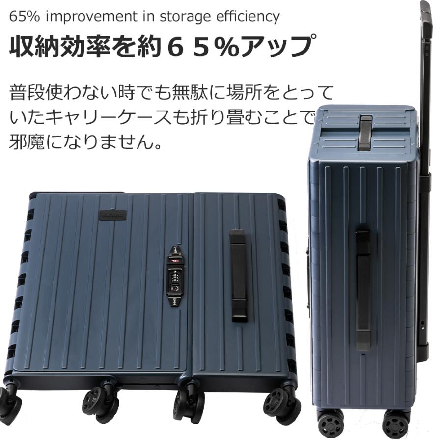 21年最新海外 Culture Mart Flat アンドフラット スーツケース 折りたためるキャリー 機内持ち込み 35l 49 5cm 3 8kg マットカラー ネイビー メーカー取寄 Riosmauricio Com