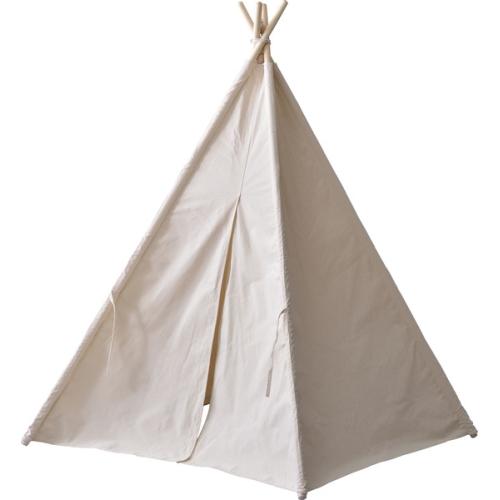 ティピーテント W120×D120×D150cm〔アイボリー〕 組立品 【北海道・沖縄・離島配送不可】 東谷 / ティピーテント (アイボリー) (W120×D120×D150) (送料無料