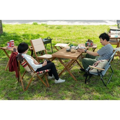 東谷 / ロールトップハイテーブルL (ブラウン) (W100×D60×H64) (送料無料[北海道・沖縄送料別])