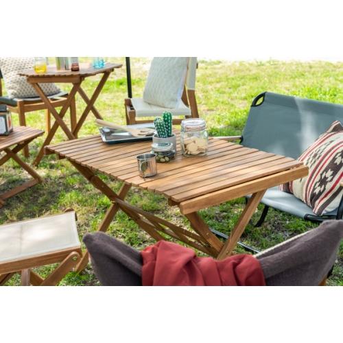 東谷 / ロールトップハイテーブルL (ブラウン) (W100×D60×H64) (送料無料[北海道・沖縄送料別])