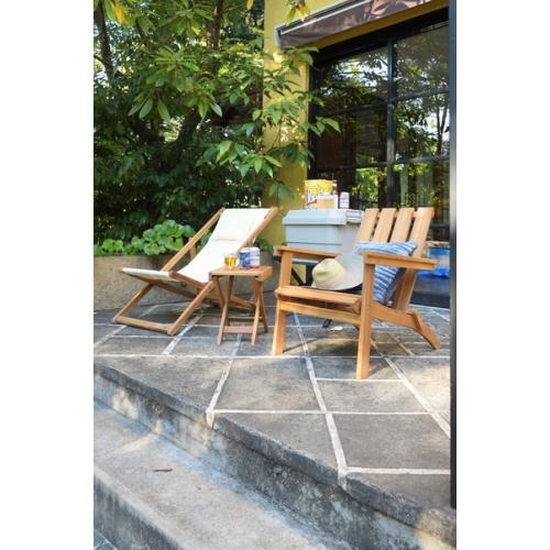 テーブル付きフォールディングチェア　ライトブラウン 完成品 東谷 / フォールディングチェア (ライトブラウン) (W59.5×D80