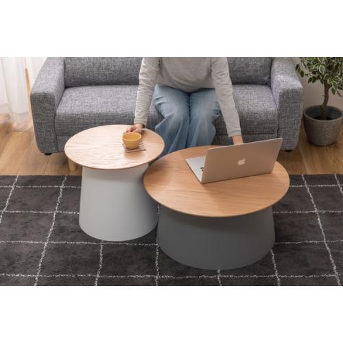 東谷 / ラウンドテーブルL (グレー) (φ69×H32.5) (送料無料[北海道