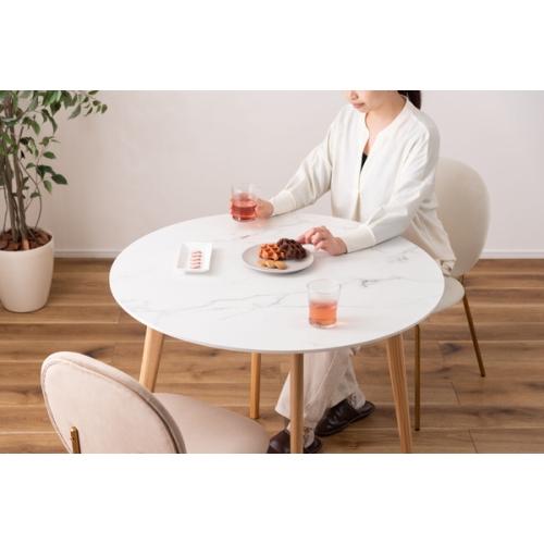東谷 / ラウンドテーブル (ホワイト) (W90×D90×H72) (送料無料[北海道