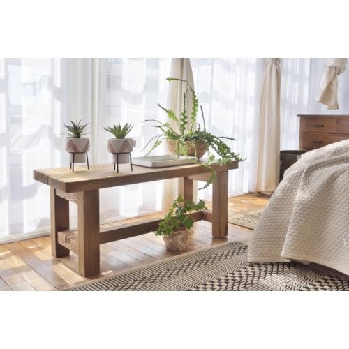 東谷 / ベンチ (ブラウン) (W110×D40×H45) (送料無料[北海道・沖縄送料別])_9