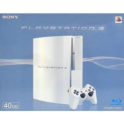 中古PS3ハード プレイステーション3本体 セラミック・ホワイト(HDD
