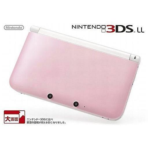 中古ニンテンドー3DSハード ニンテンドー3DSLL本体 ピンク×ホワイト  