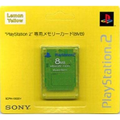 【新品】PS2メモリーカード8MB レモンイエロー 中古PS2ハード Playstation2 専用メモリーカード(8MB)レモン・イエロー