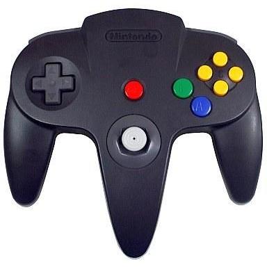 中古ニンテンドウ64ハード コントローラブロス(ツインカラー ブラック