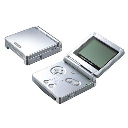 中古GBAハード ゲームボーイアドバンスSP本体 プラチナシルバー