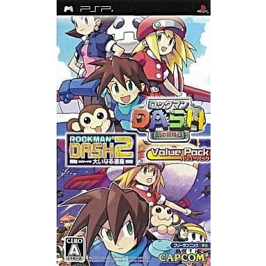 中古PSPソフト ロックマンDASH + ロックマンDASH2 バリューセット