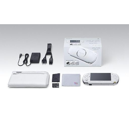 【人気商品！】中古PSPハード PSP本体バリューパック パール・ホワイト(PSP-3000)(状態：箱(内箱含む)・本体状態難)