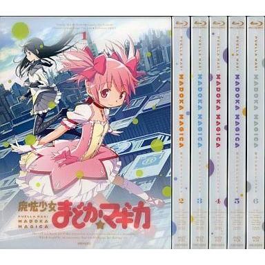 中古アニメBlu-ray Disc 魔法少女まどか☆マギカ 完全生産限定版全6巻セット(修正版)