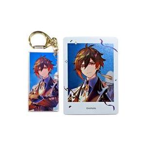中古グッズセット 鍾離 1周年 アクリルキーホルダー＆チェキ風カード