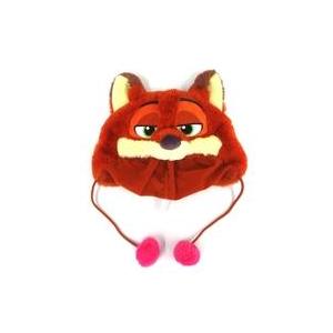 ディズニー ズートピア ニック フード付き ファンキャップ❤2個セット 中古衣類 ニック・ワイルド ファンキャップ(ポンポン付き/ピンク