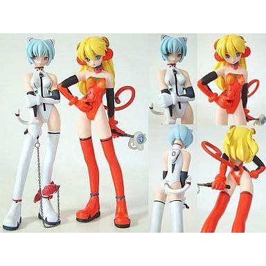 中古フィギュア 綾波レイ＆惣流・アスカ・ラングレー 「新世紀エヴァンゲリオン」 ぐりむろっく! ミックスエディション