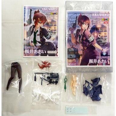 中古図形 キャラグミン 桜井あおい 「RAIL WARS!-日本國有鉄道線路治安隊-」 1/7 カラーレジンキャスト フィギュア-フィギュア本体