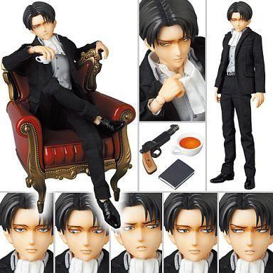 中古フィギュア RAH リヴァイ(私服Ver.) 「進撃の巨人」 リアルアクションヒーローズNo.697