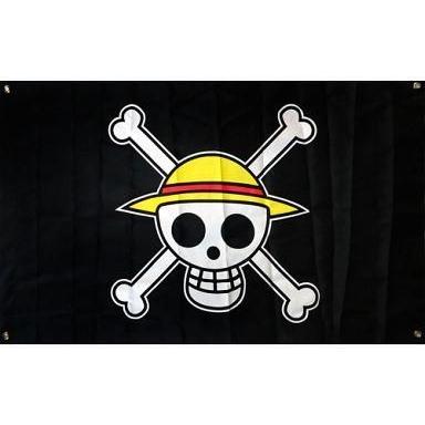 【新品】ONE PIECE 麦わら海賊団 海賊旗タペストリー 中古ポスター・タペストリー 麦わら海賊団 海賊旗 「ワンピース」 10