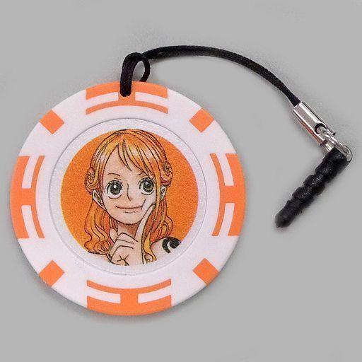 中古ストラップ キャラクター ナミ 尾田栄一郎描き下ろしカジノチップ ストラップ付 ワンピース Film １着でも送料無料