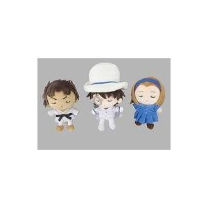 中古キーホルダー・マスコット(キャラクター) 怪盗キッド＆京極真＆鈴木園子 おすわりぬいぐるみ(マスコ