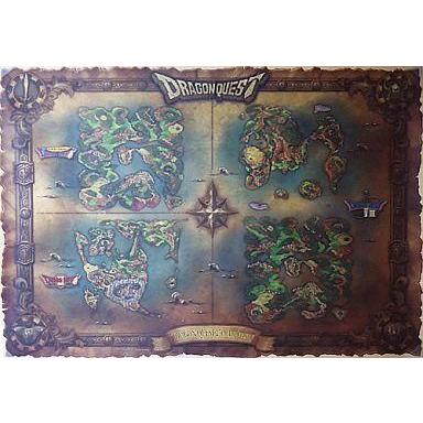 ドラクエ　冒険の世界地図ポスター ドラクエ 冒険の世界地図ポスター 中古ポスター（アニメ） ポスター