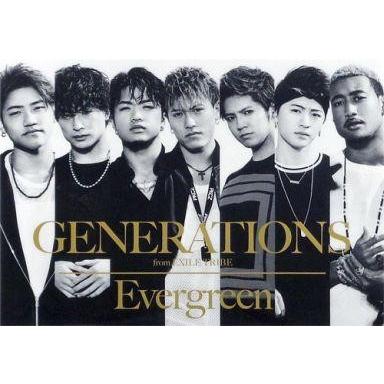 ポスター (男性) A3クリアポスター GENERATIONS 「CD Evergreen」 オフィシャルファンクラブ＆モバイルサイト会員