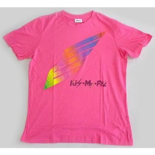中古Tシャツ(男性アイドル) Kis-My-Ft2 Tシャツ ピンク Mサイズ 「Kis-My-Ft2 2014 Concert