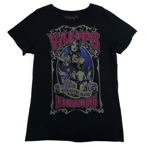 中古Tシャツ(男性アイドル) VAMPS Tシャツ ブラック Lサイズ 「VAMPS LIVE 2015 “BLOODSUCKERS”