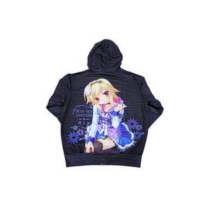 中古アウターウェア(キャラクター) 僧間理亜 フルプリントパーカー ブラック フリーサイズ 「金色ラブリ