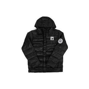 中古衣類 乃木坂46 ワッペン付きダウンジャケット ブラック XLサイズ