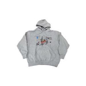 中古衣類 キヨ キヨ猫パーカー(プルオーバー) グレー メンズ(L)サイズ 