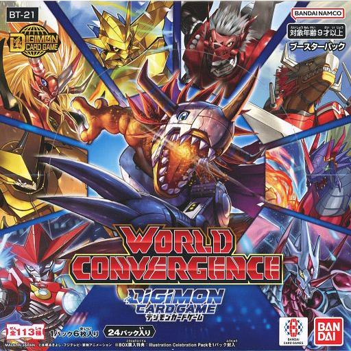 【デジカ】WORLD CONVERGENCE BT-21デュークモン付【未開封】 新品トレカ 【BOX】デジモンカードゲーム ブースターパック WORLD