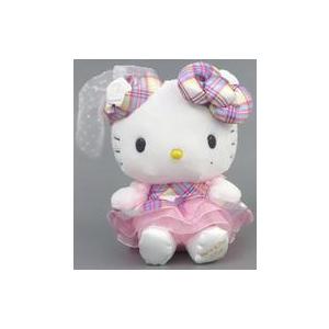 中古ぬいぐるみ ハローキティ 50周年記念ドレスタータン ぬいぐるみ