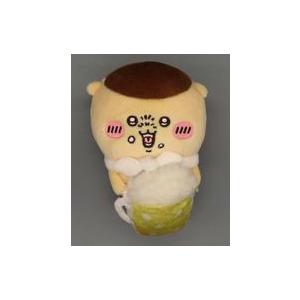 中古ぬいぐるみ ビールを飲むくりまんじゅう デスクトップから見守る