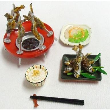 休み 中古食玩 トレーディングフィギュア 9.高知 あゆの塩焼き 「ぷち 