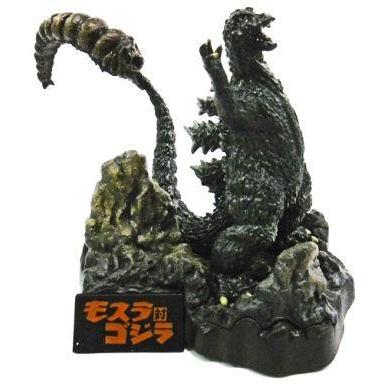 中古食玩 トレーディングフィギュア 3.モスラ対ゴジラ 「ゴジラ名鑑
