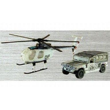 中古食玩 プラモデル 2.OH-6 カリフォルニア・ハイウェイ・パトロール仕様+国連PKO仕様高機動車 「ワーク｜suruga-ya