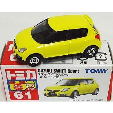 中古トミカ 1/60 スズキ スイフトスポーツ(イエロー/赤箱/中国製/TOMY