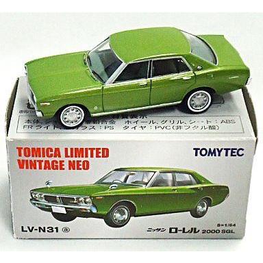 中古トミカ 1/64 LV-N31a ニッサン ローレル 2000SGL(ライムグリーン