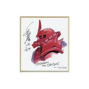 中古紙製品 [単品] シャア専用ザクII ミニ色紙 「機動戦士ガンダム THE ORIGIN 豪華設定資料 の商品画像