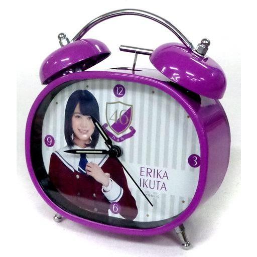 生田絵梨花 ボイス目覚まし時計 紫 中古置き時計・壁掛け時計(女性) 生田絵梨花 個別ボイス目覚まし時計