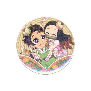 中古バッジ・ピンズ 竈門炭治郎＆竈門禰豆子(ラメ) 「鬼滅の刃