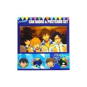 中古バッジ・ピンズ(キャラクター) 岩鳶(sideA)  缶バッジ＆ポストカードセット 「Free!-Eternal Summer-」 京
