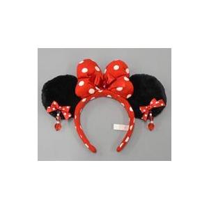 中古アクセサリー(非金属) ミニーマウス(レッド/水玉/耳飾り