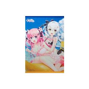 中古タペストリー 藍原しおん＆朱雀院椿 描き下ろしBタペストリー 「PS4ソフト 絆きらめく恋いろは」 アキバソフマッ