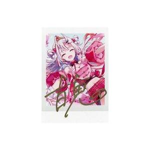 中古キャラカード 百鬼あやめ 直筆サイン入りTiv描き下ろしチェキ風