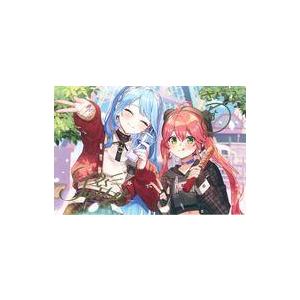 中古ポストカード さくらみこ＆星街すいせい 箔押し複製サイン入り