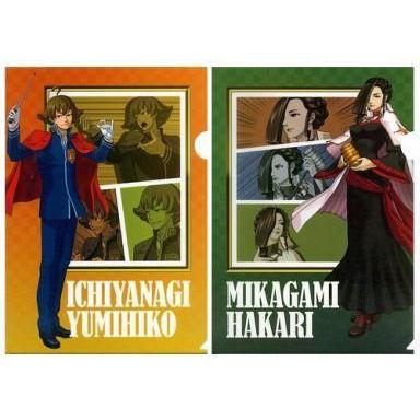 中古クリアファイル 一柳弓彦/水鏡秤 A4クリアファイル(2枚組) 「逆転検事2」 東京ゲームショウ2011グッズ