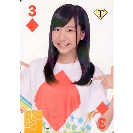 中古アイドル(AKB48・SKE48) ダイヤの3 ： 太田彩夏/レギュラーカード(トランプカードプラスアルファ)//SKE48 o｜suruga-ya